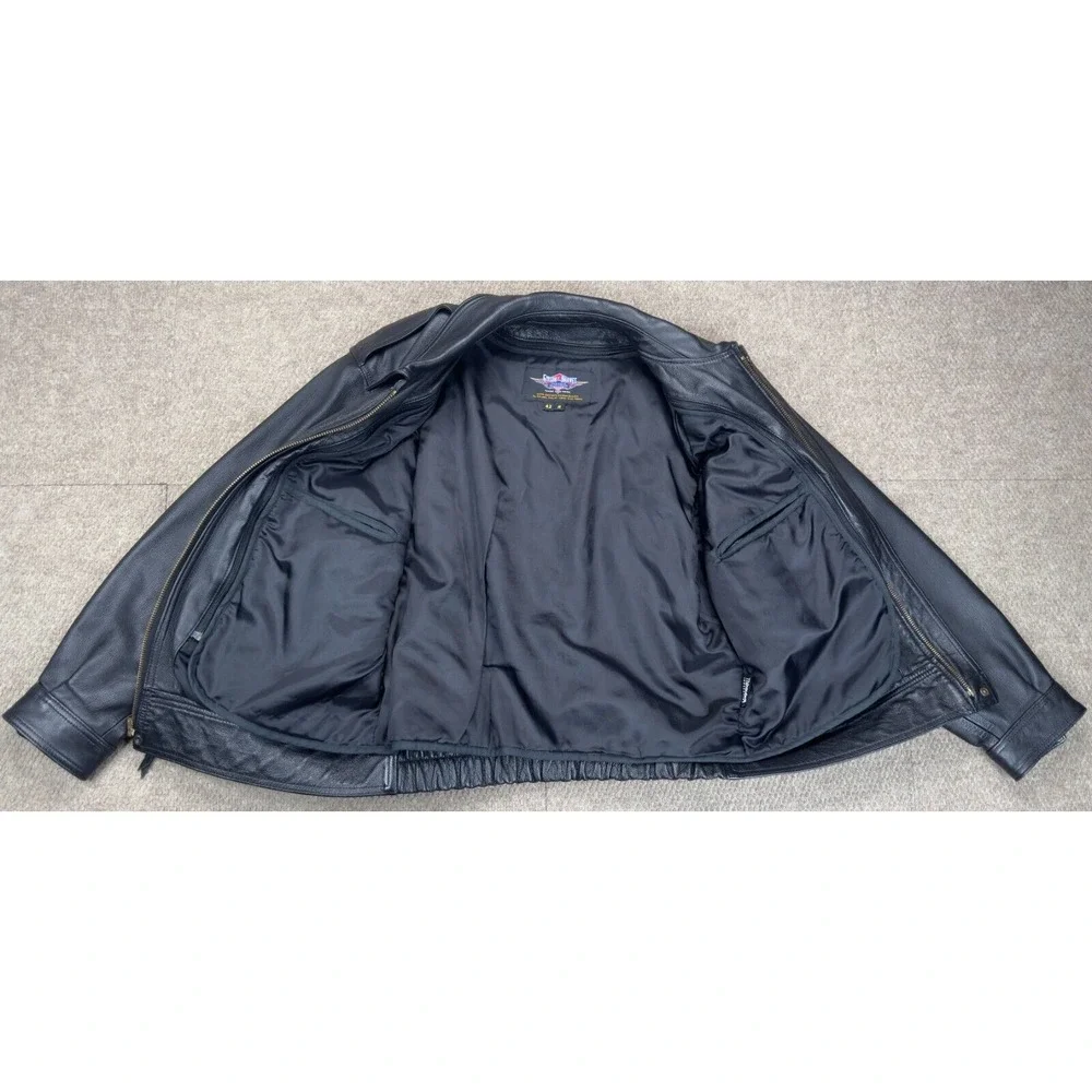 Gibson & Barnes Expressjet‎ Vtg Men's Skyliner Flight Jacket With Liner Size 42R